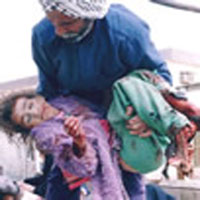 주로 여성과 어린이들이 대부분인 레바논의 희생자가 1천2백 명을 넘었다고 한다. 이스라엘이 깡패국가가 아니면 무엇인가?<출처; www.stopwar.org.uk>