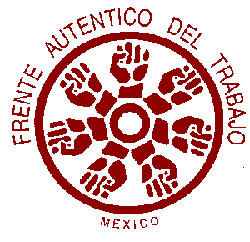 멕시코의 대표적 독립노조인 '진정 노동 전선'(FTA)의 로고